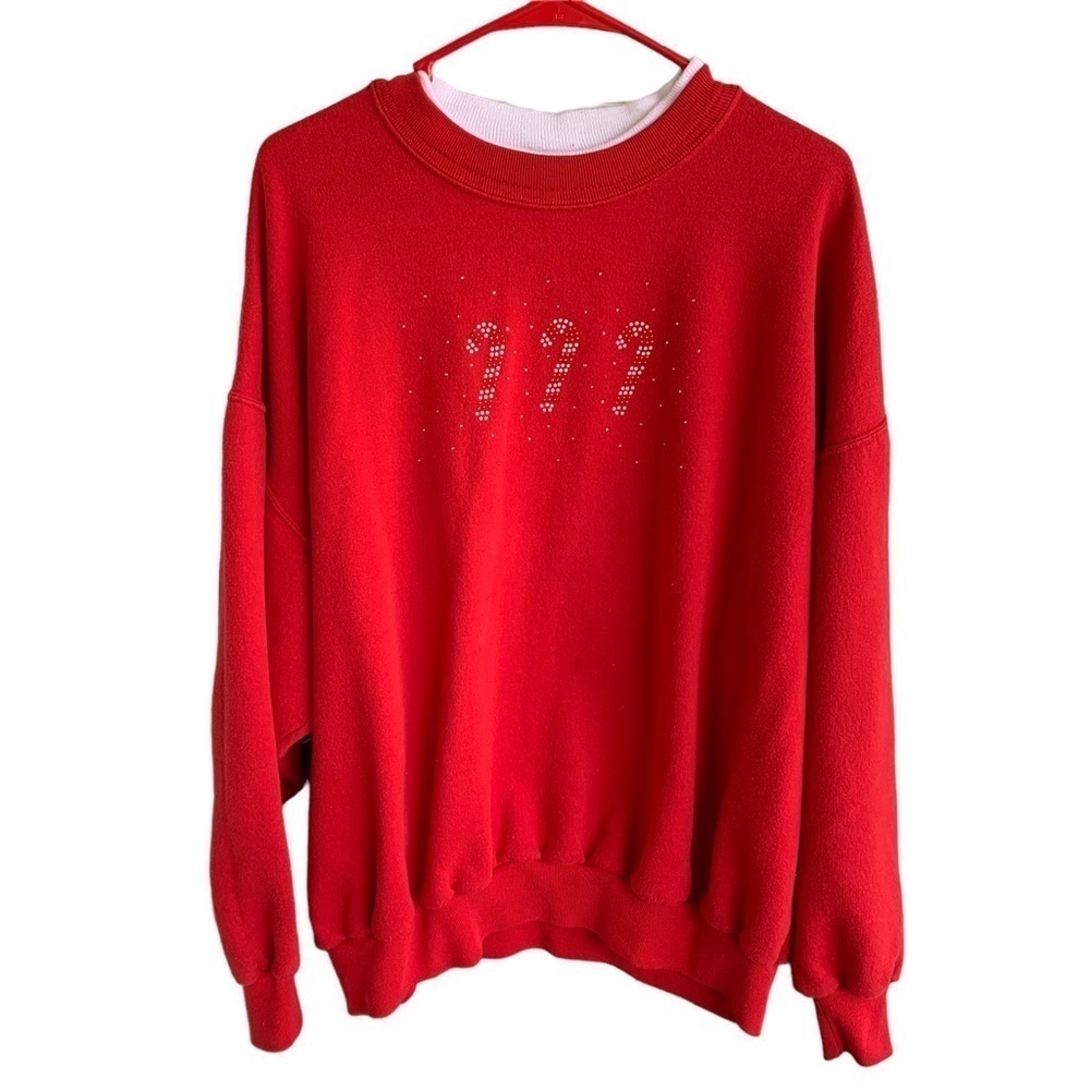 Vintage Morning Sun Crewneck Sweatshirt Candy Canes